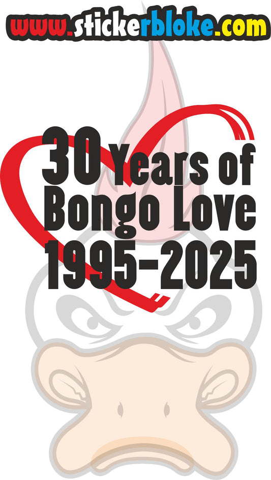 BONGO 30 YEARS OF LOVE STICKER