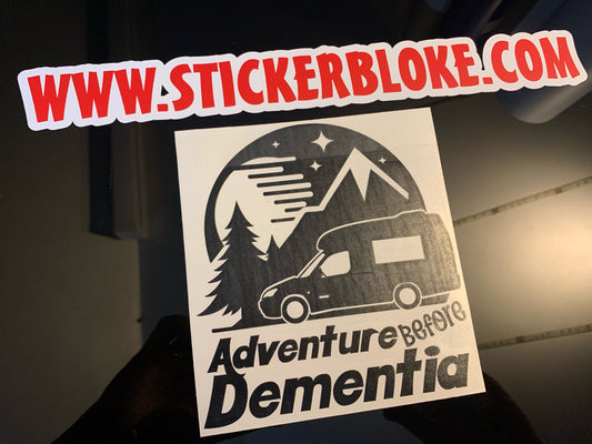 ADVENTURE BEFORE DEMENTIA ROMAHOME STICKER