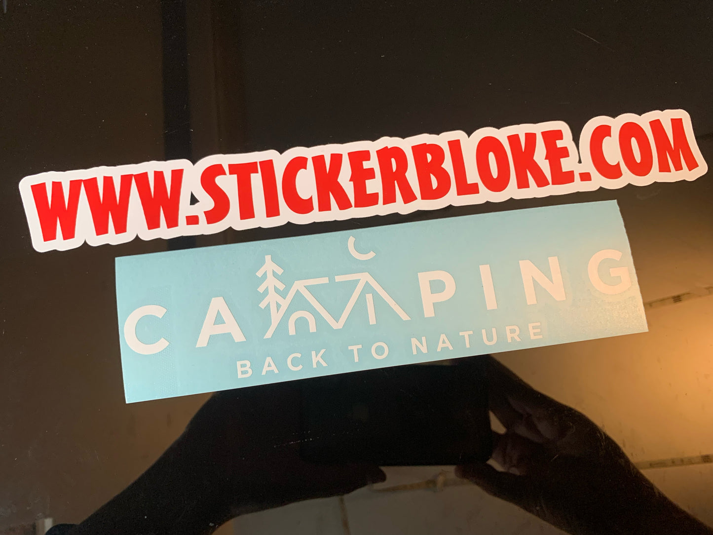 CAMPING BACK TO NATURE STICKER