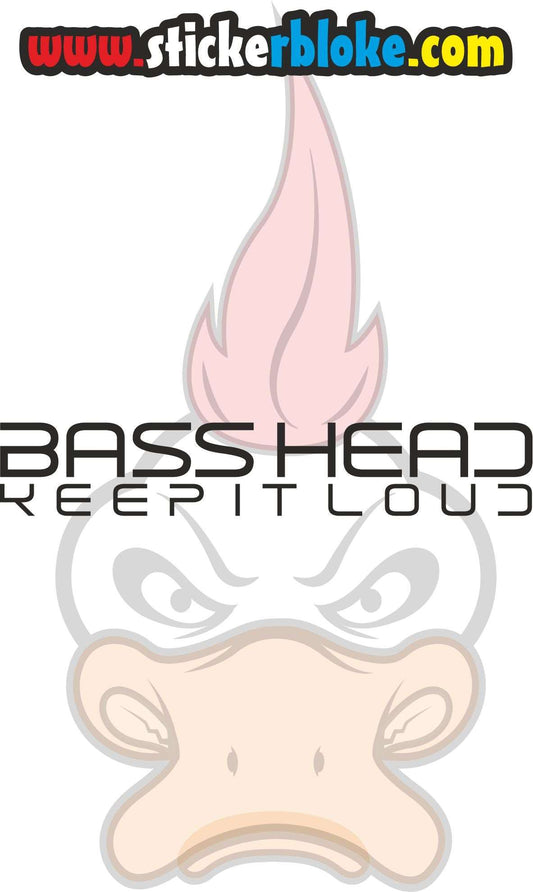 BASS HEAD KEEP IT LOUD STICKER