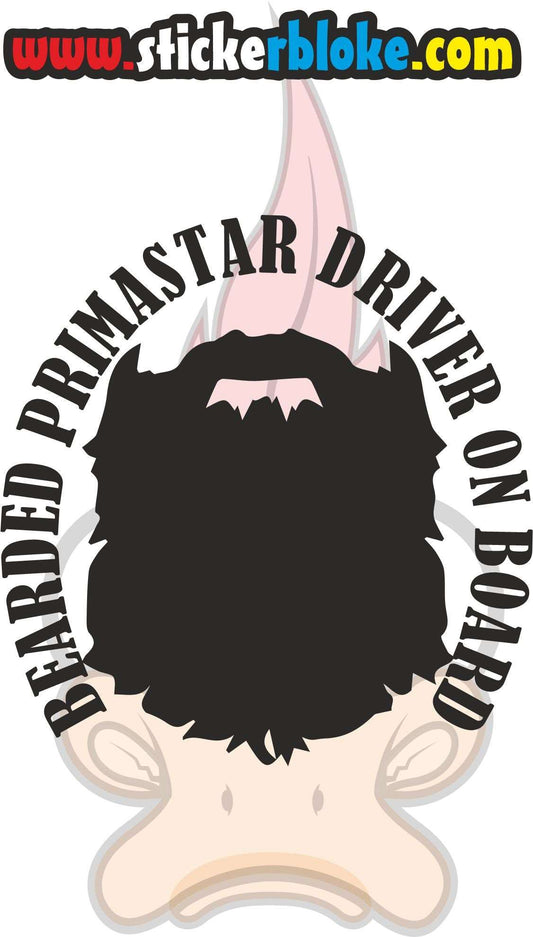 BEARDED PRIMASTAR DRIVER ON BOARD STICKER