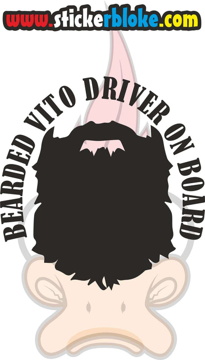 BEARDED VITO DRIVER ON BOARD STICKER