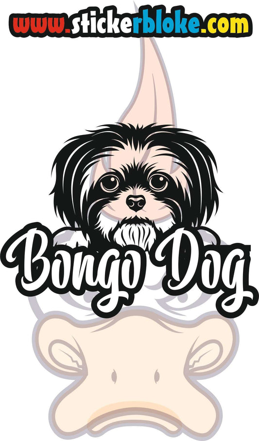 BONGO DOG SHIH TZU STICKER