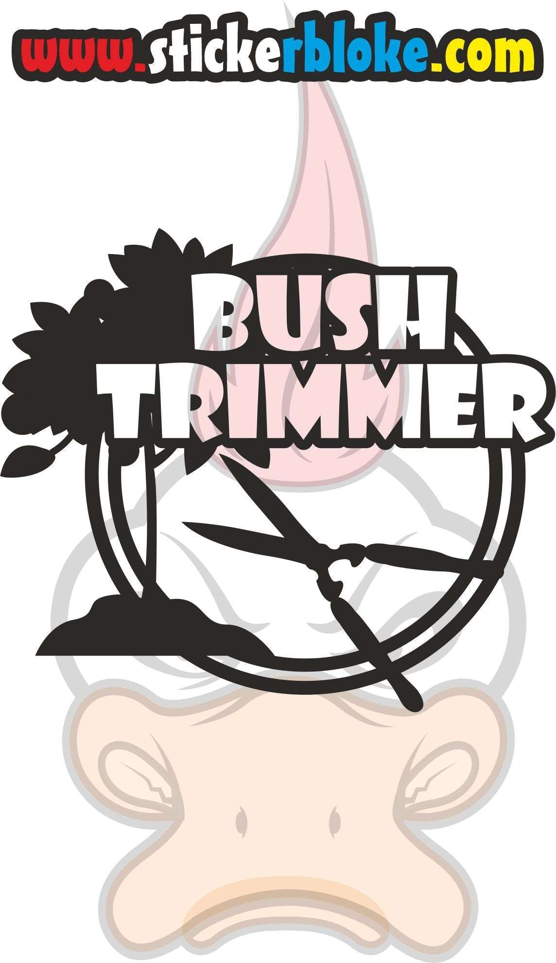 BUSH TRIMMER STICKER