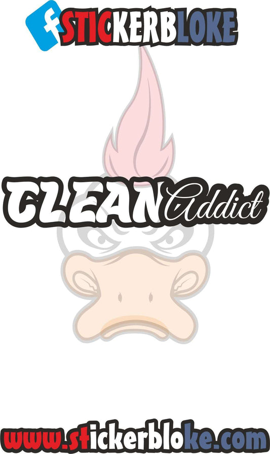 CLEAN ADDICT STICKER