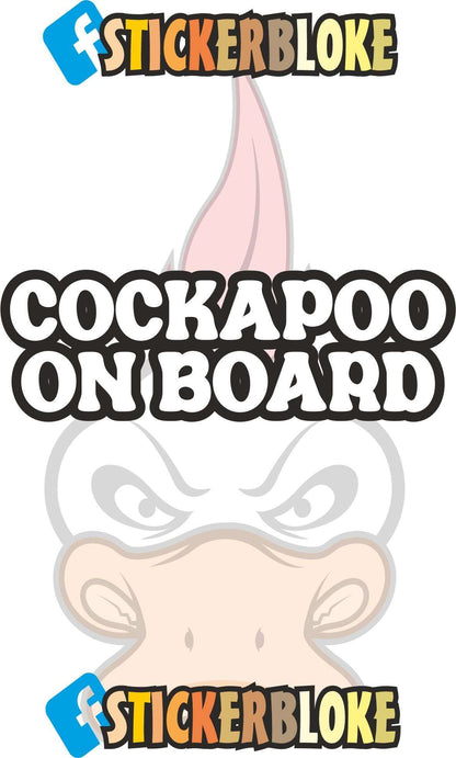 COCKAPOO ON BOARD STICKER