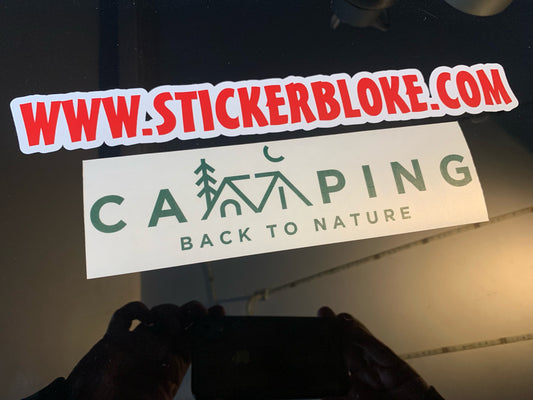 CAMPING BACK TO NATURE STICKER