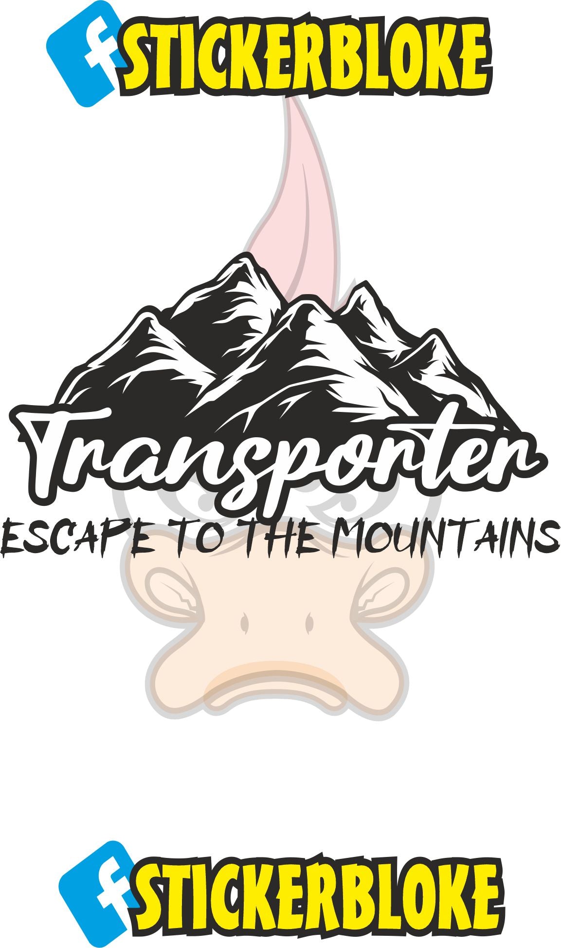 TRANSPORTER ESCAPE TO THE MOUNTAINS T4 T5 T6 STICKER