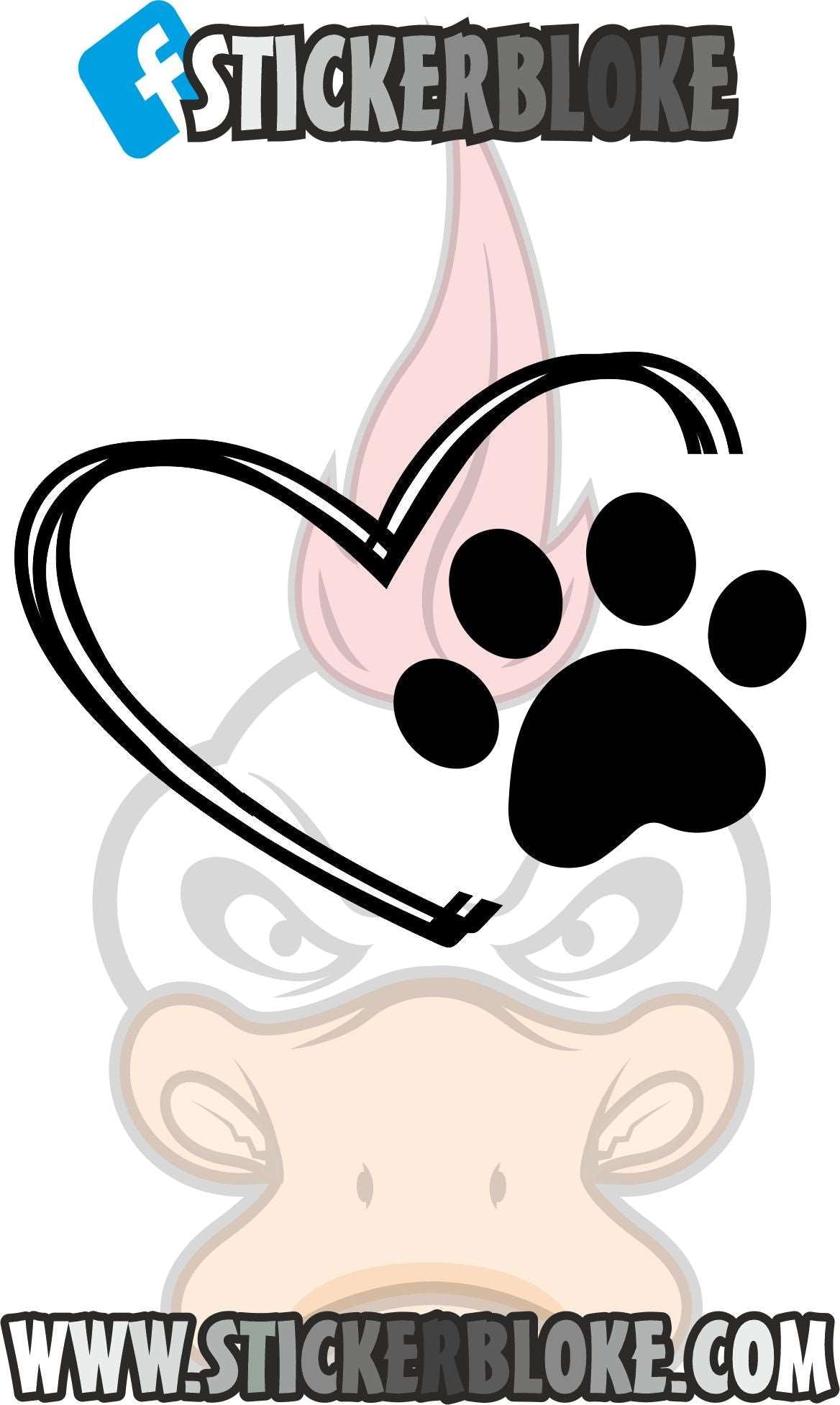 HEART AND PAW PRINT