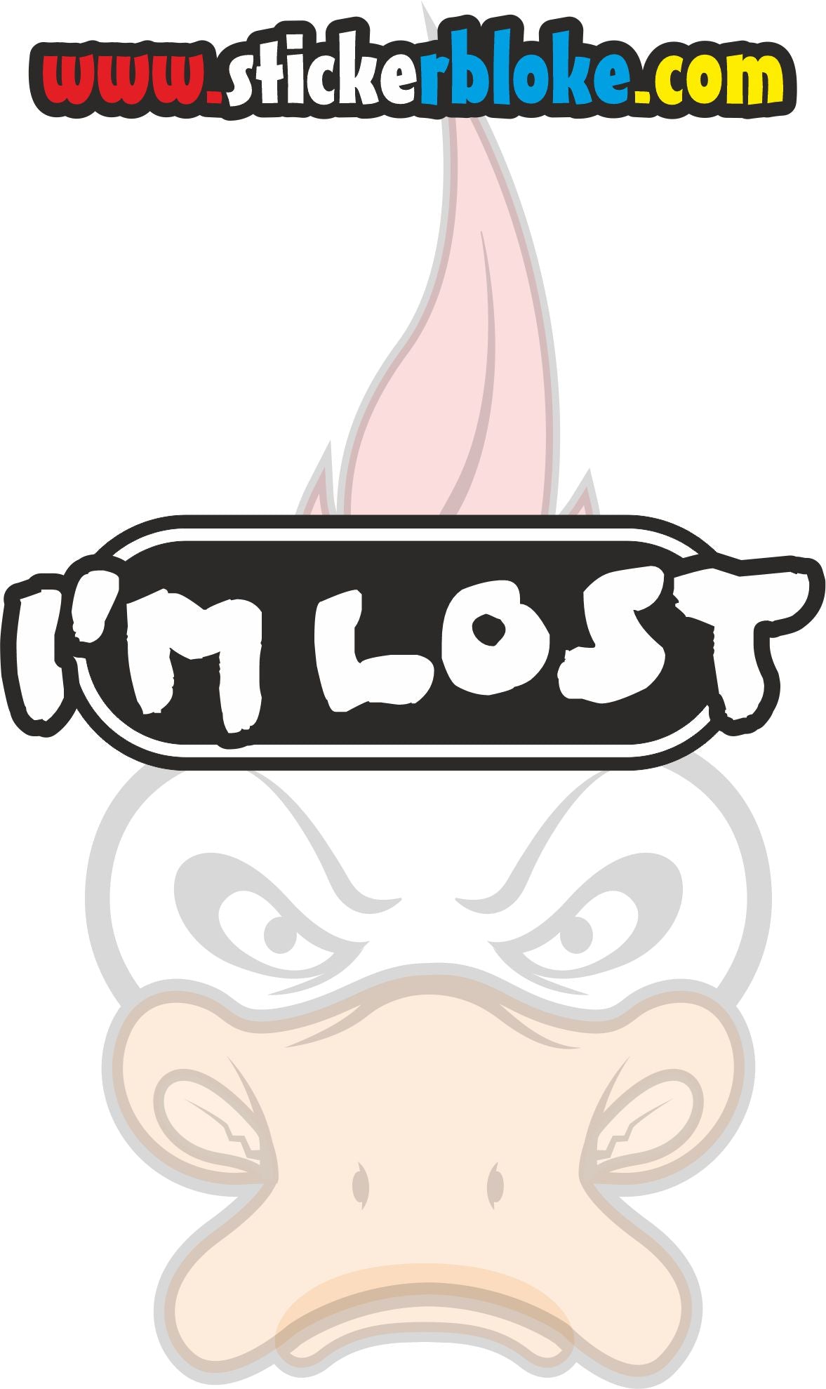 IM LOST STICKER – STICKERBLOKE