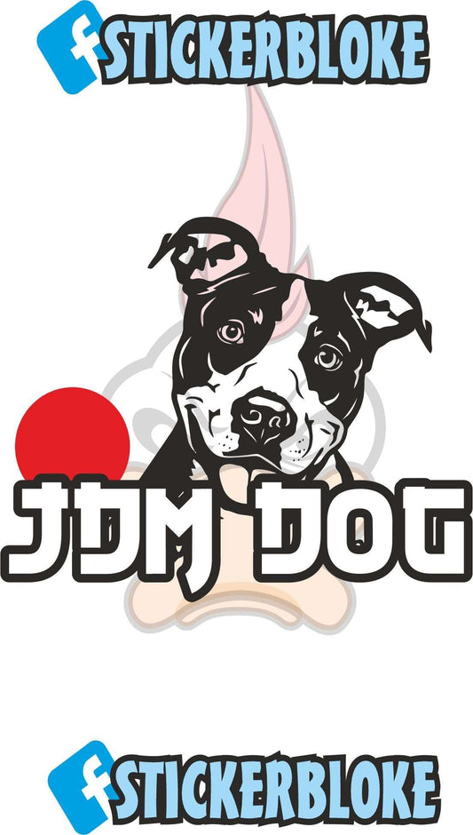 JDM DOG STAFFY STAFFORDSHIRE TERRIER STICKER
