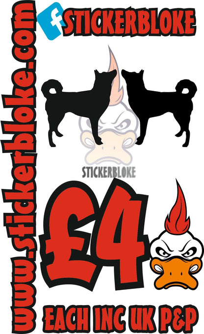 PAIR OF JINDO STICKER - STICKERBLOKE