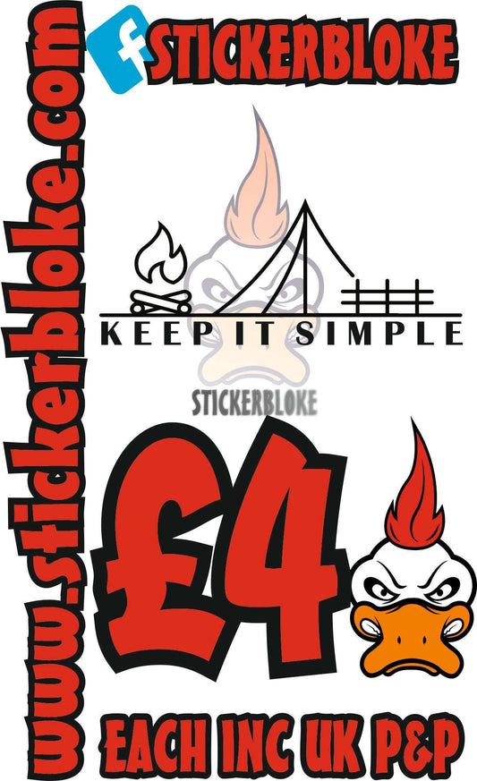 KEEP IT SIMPLE - STICKERBLOKE