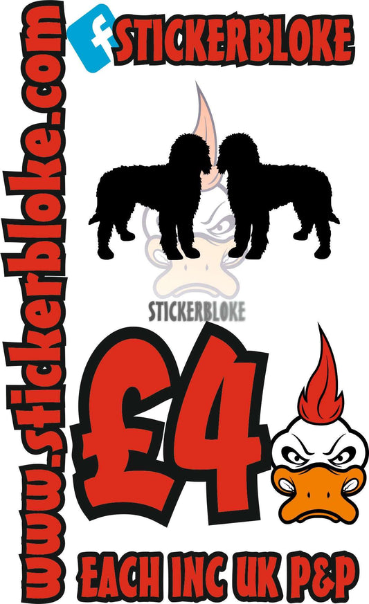 PAIR OF LABRADOODLES STICKER - STICKERBLOKE