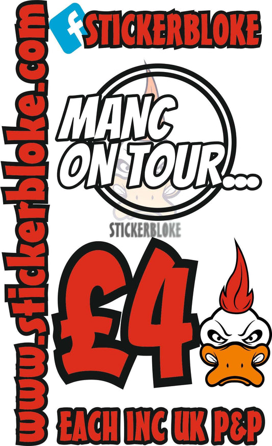 MANC ON TOUR - STICKERBLOKE