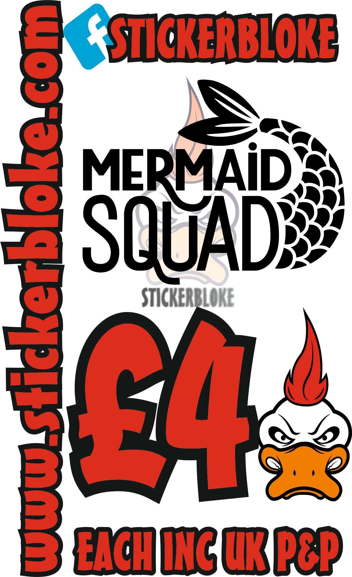 MERMAID SQUAD - STICKERBLOKE