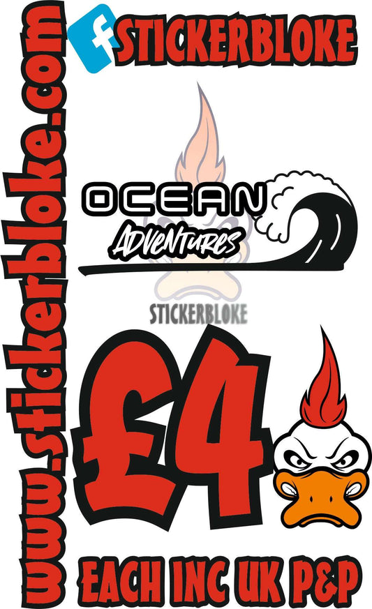 OCEAN ADVENTURES WAVE - STICKERBLOKE