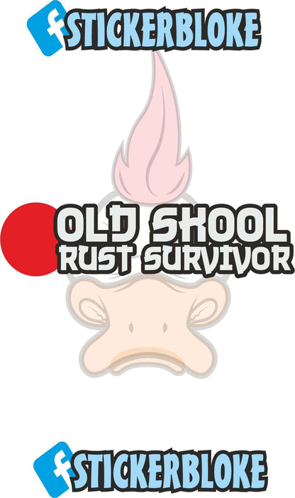 JDM OLD SKOOL RUST SURVIVOR STICKER