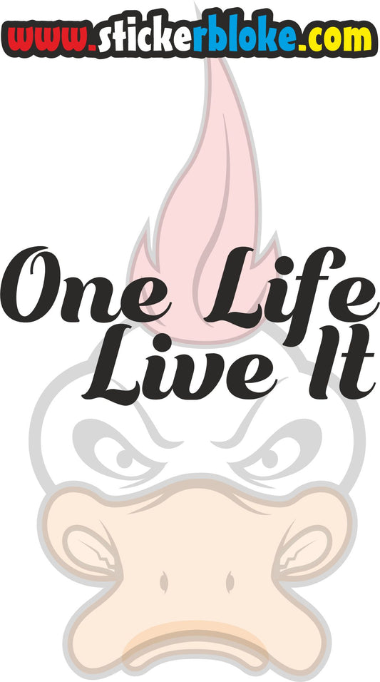 ONE LIFE LIVE IT STICKER