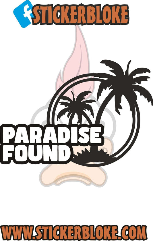 PARADISE FOUND STICKER