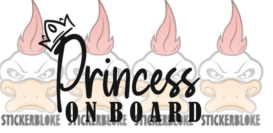 PRINCESS ON BOARD - STICKERBLOKE