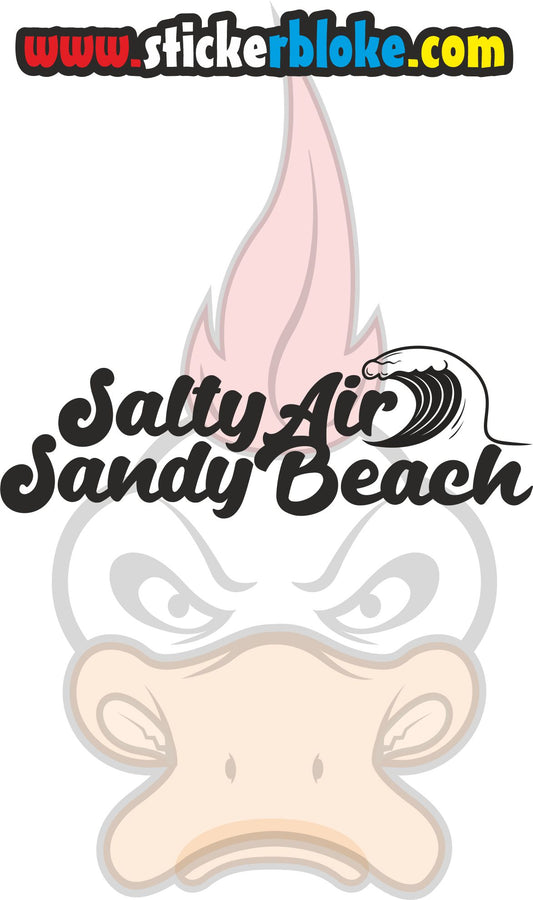 SALTY AIR SANDY BEACH STICKER