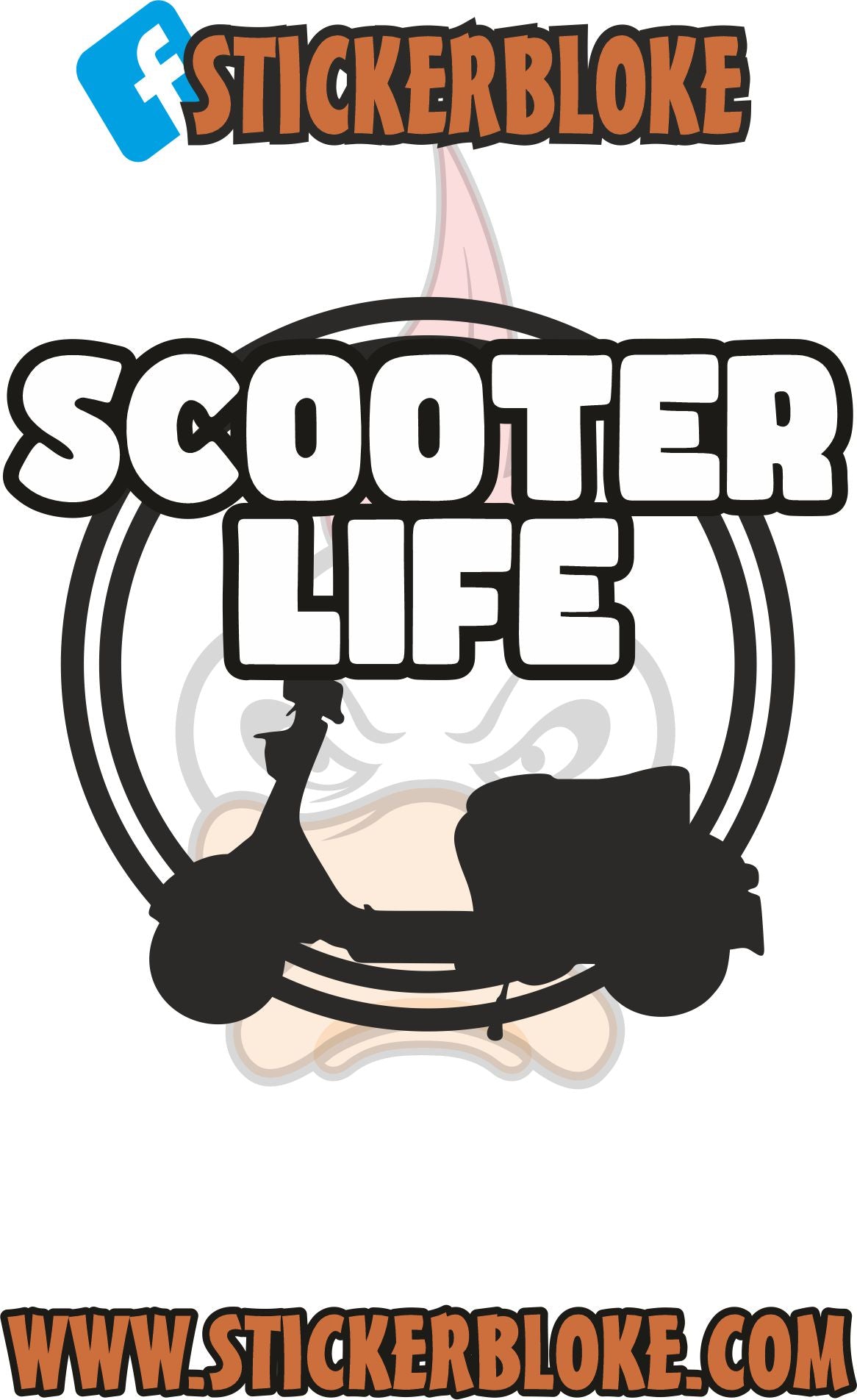 SCOOTER LIFE STICKER