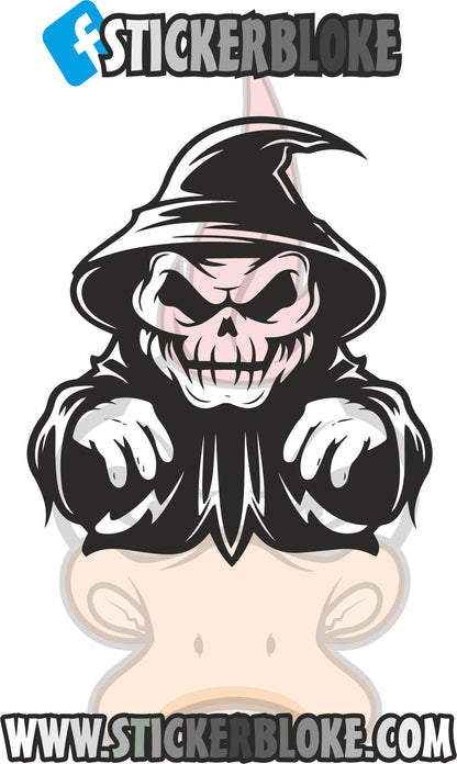 SKELETON WITCH CHARACTER STICKER