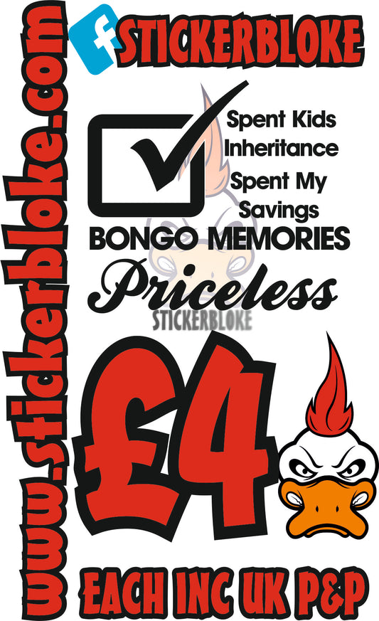 SPENT KIDS INHERITANCE BONGO STICKER