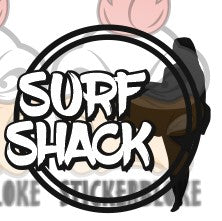 SURF SHACK FEMALE SURFER - STICKERBLOKE