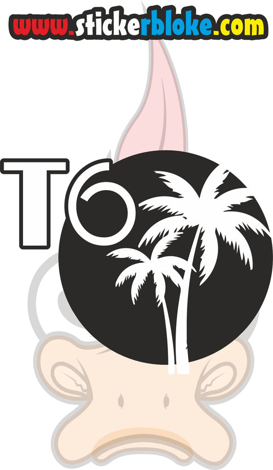 T6 PALM TREE STICKER