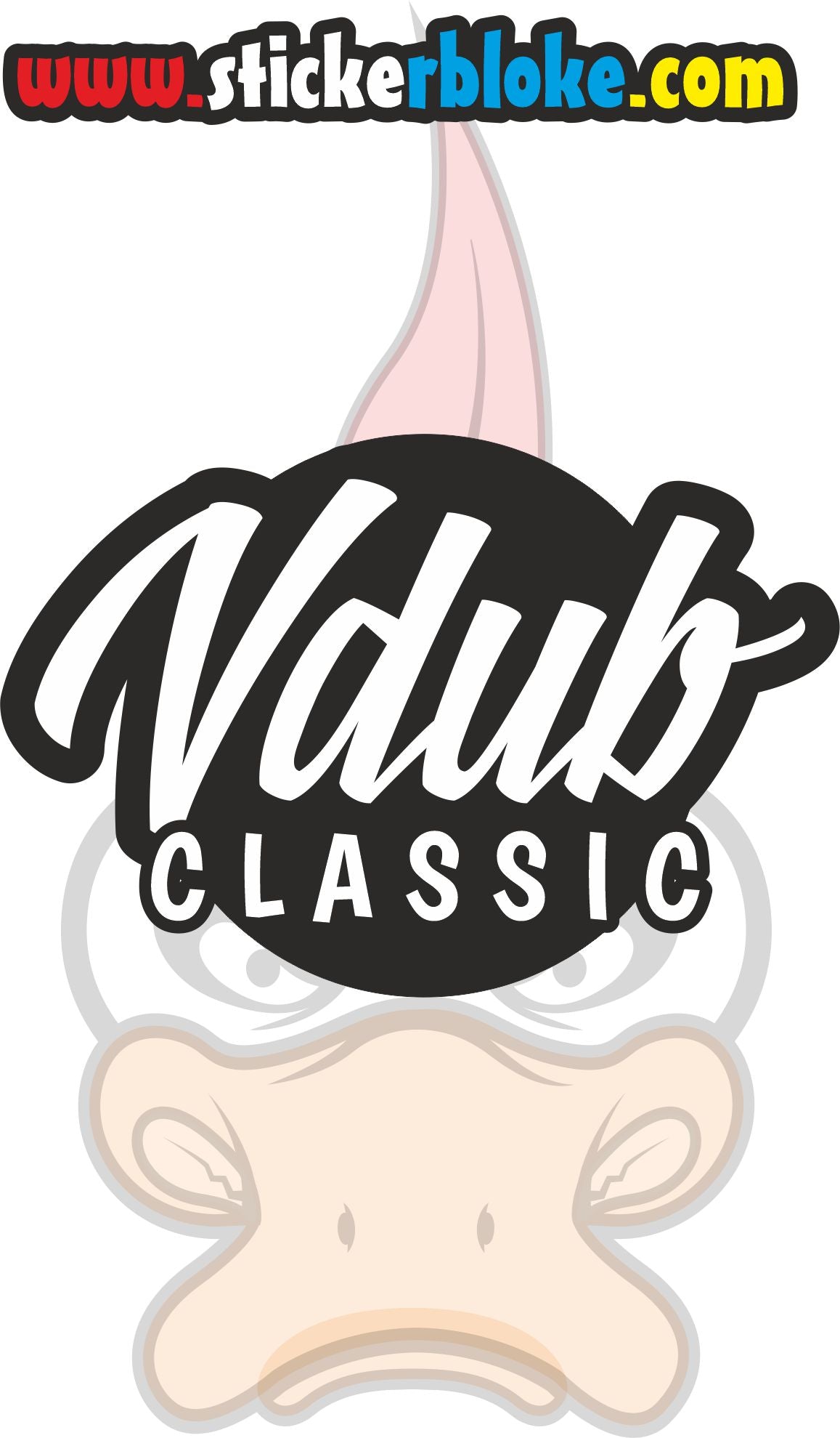 VDUB CLASSIC STICKER – STICKERBLOKE