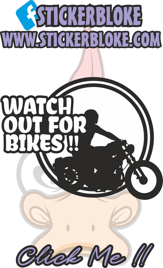 WATCH OUT FOR BIKES STICKER