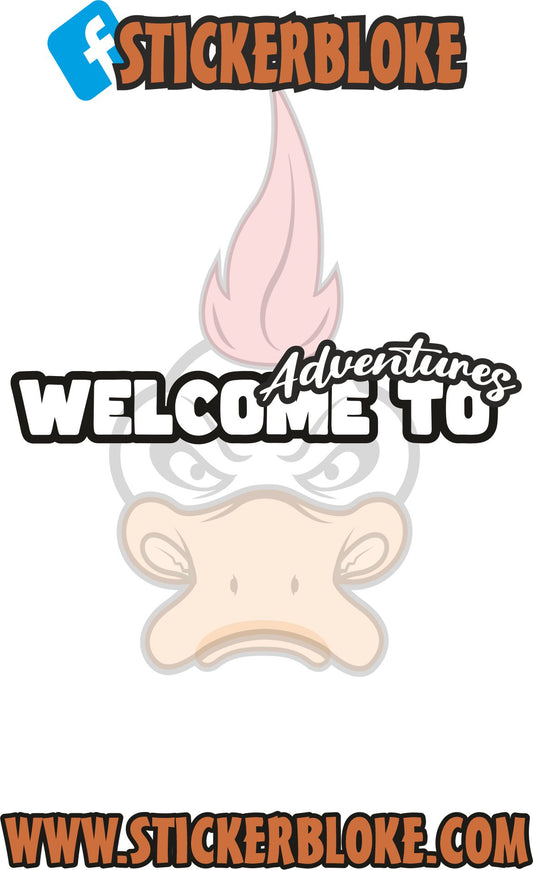 WELCOME TO ADVENTURES STICKER