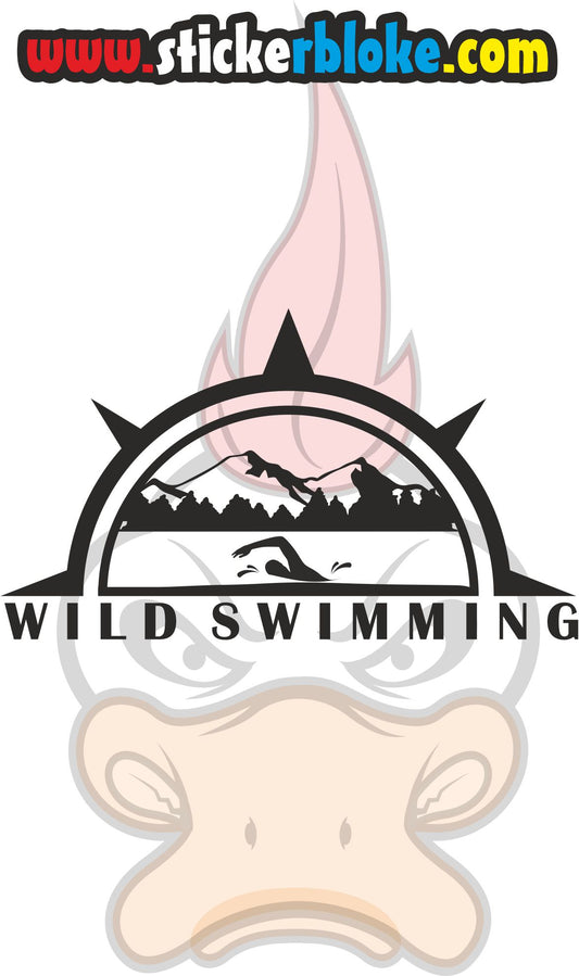 WILD SWIMMING MOUNTAINS STICKER