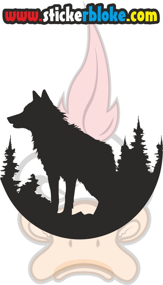 WOLF FOREST STICKER