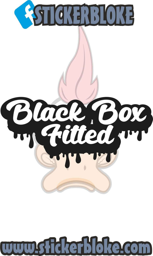 BLACK BOX FITTED DRIP STYLE STICKER