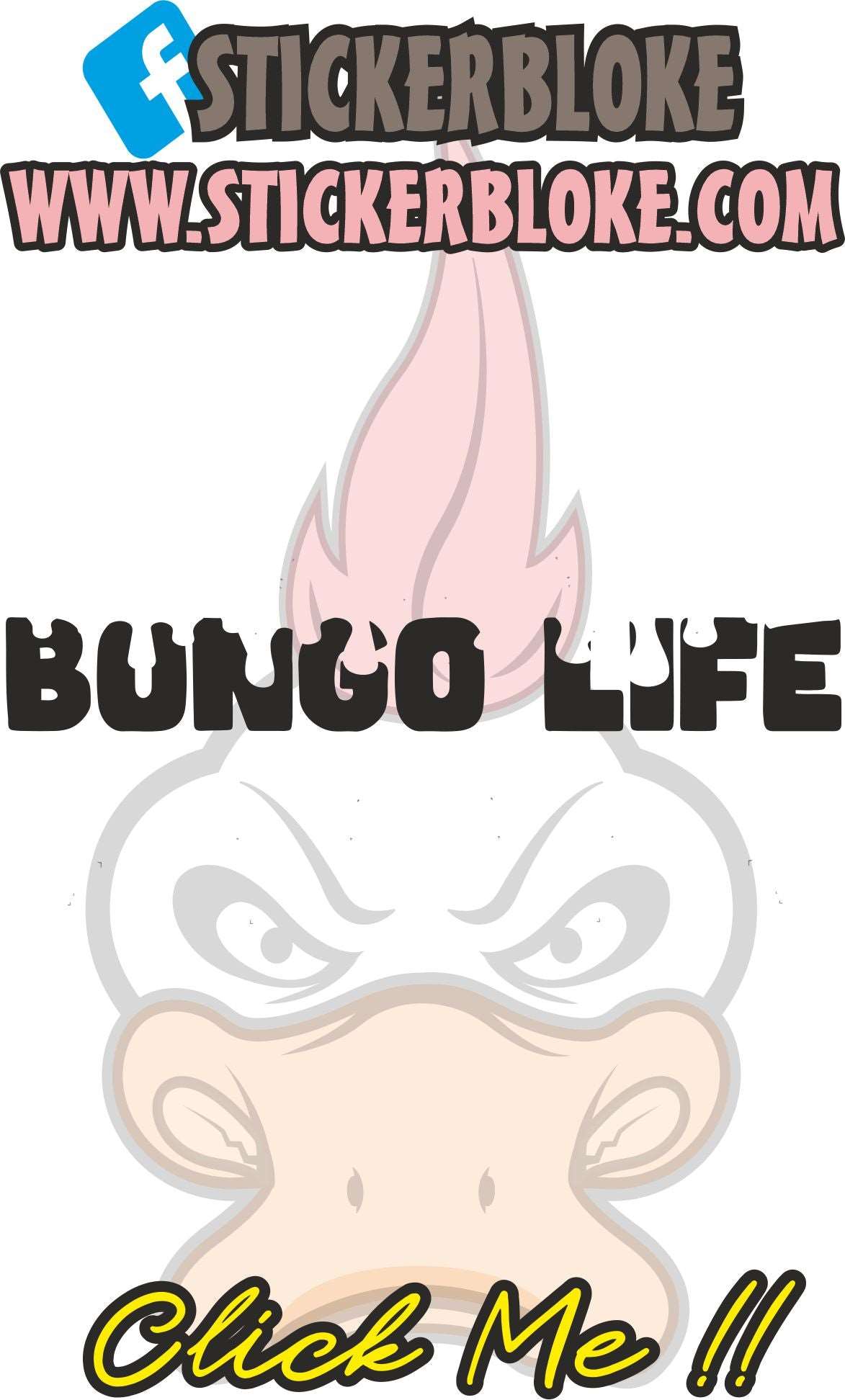 BONGO LIFE WORD DRIP EFFECT STICKER