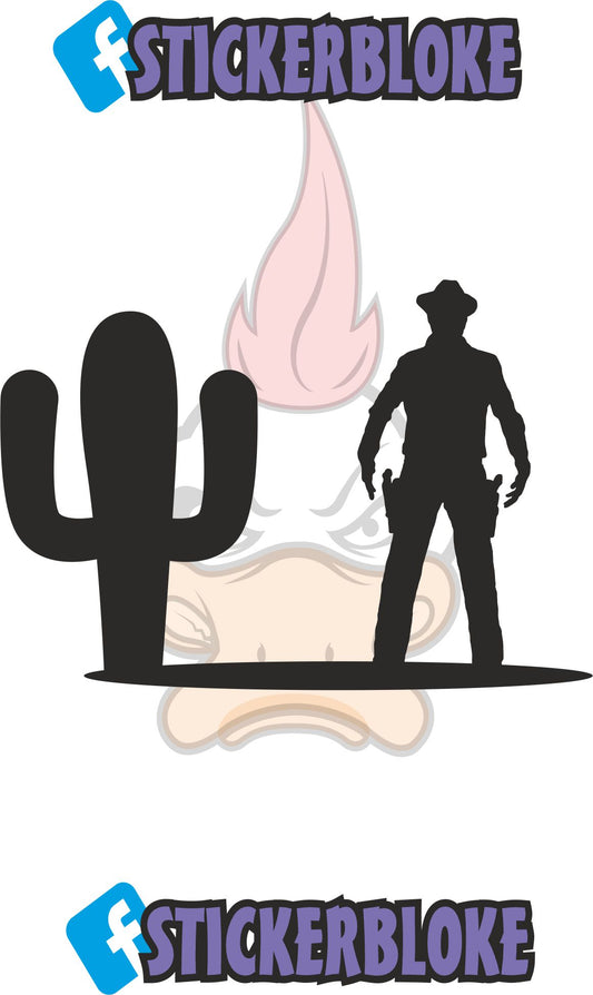 COWBOY GUNSLINGER STICKER