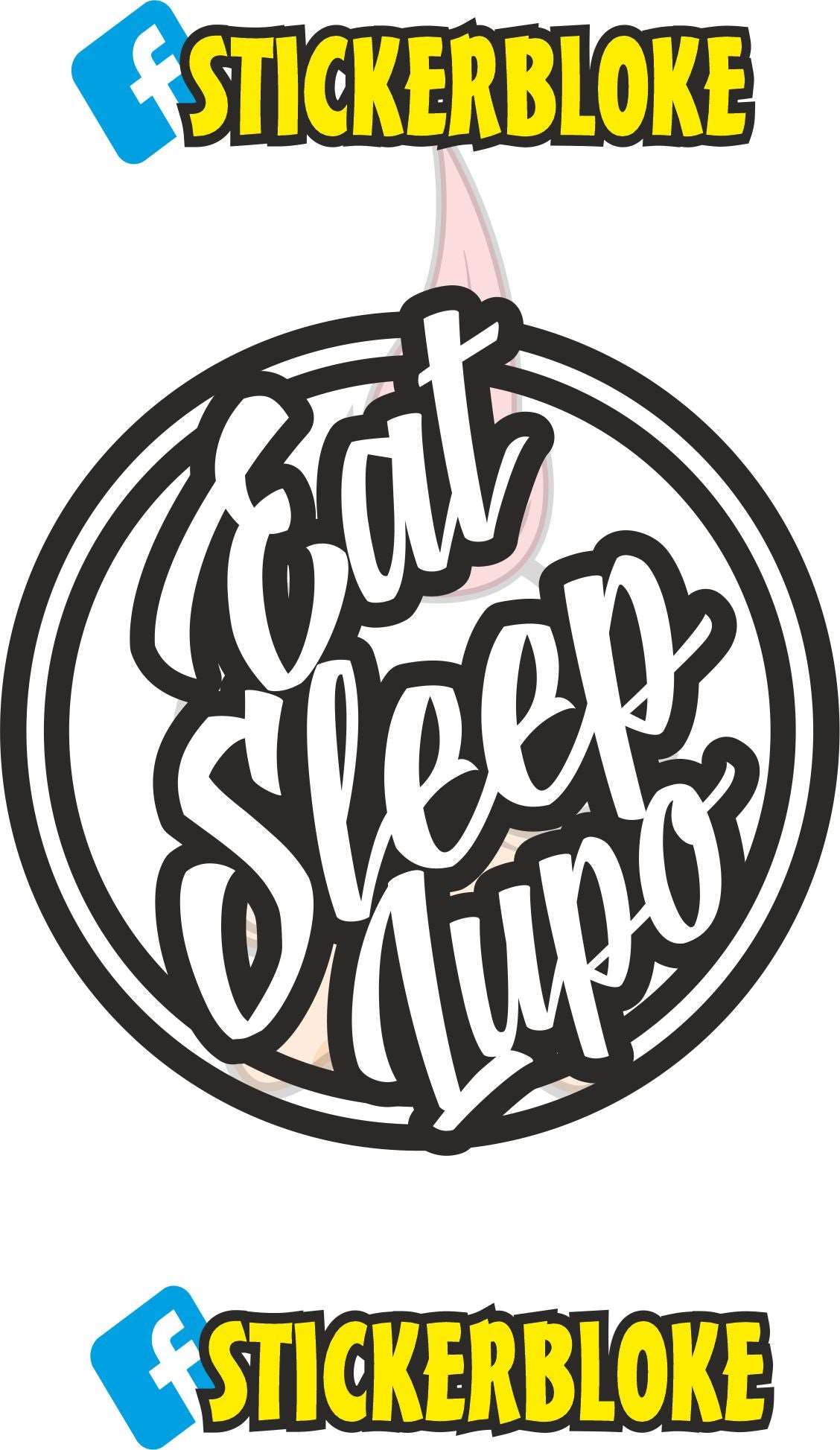 EAT SLEEP LUPO STICKER