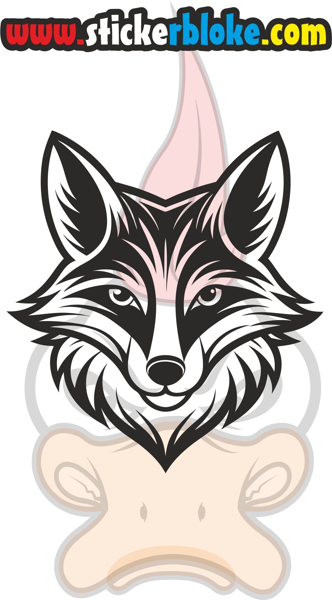 FOX HEAD STICKER