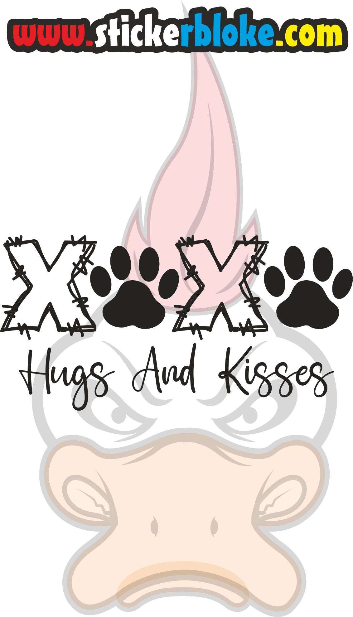 HUGS AND KISSES DOG PRINTS