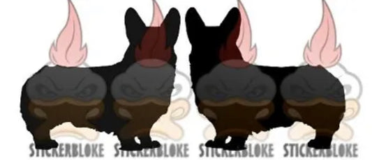 CORGI PAIR OF - STICKERBLOKE