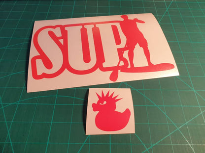 SUP MAN STAND UP - STICKERBLOKE