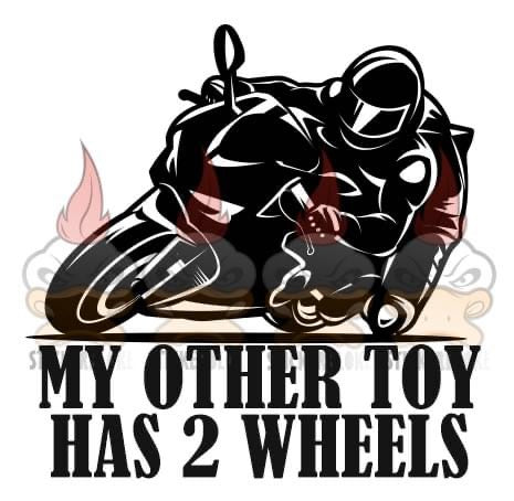 MY OTHER TOY HAS 2 WHEELS SPORTS BIKE - STICKERBLOKE