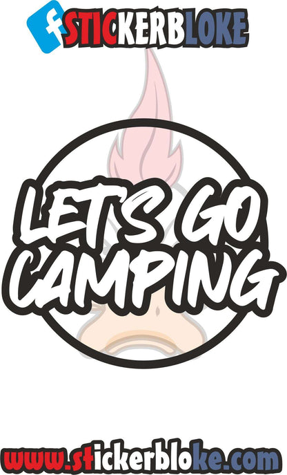 LETS GO CAMPING STICKER