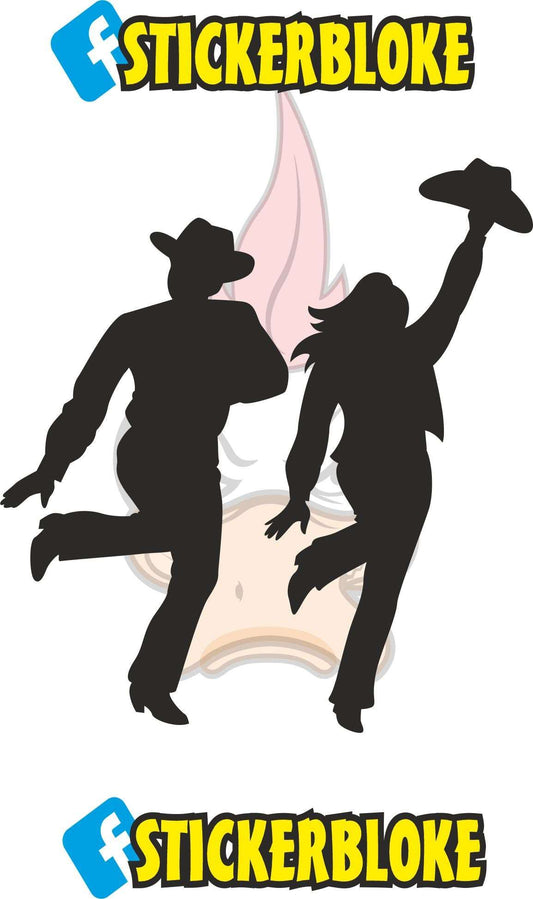 LINE DANCING COUPLE STICKER