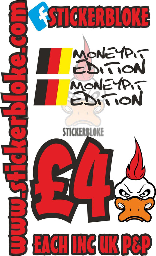 MONEYPIT EDITION GERMAN COLOURS - STICKERBLOKE