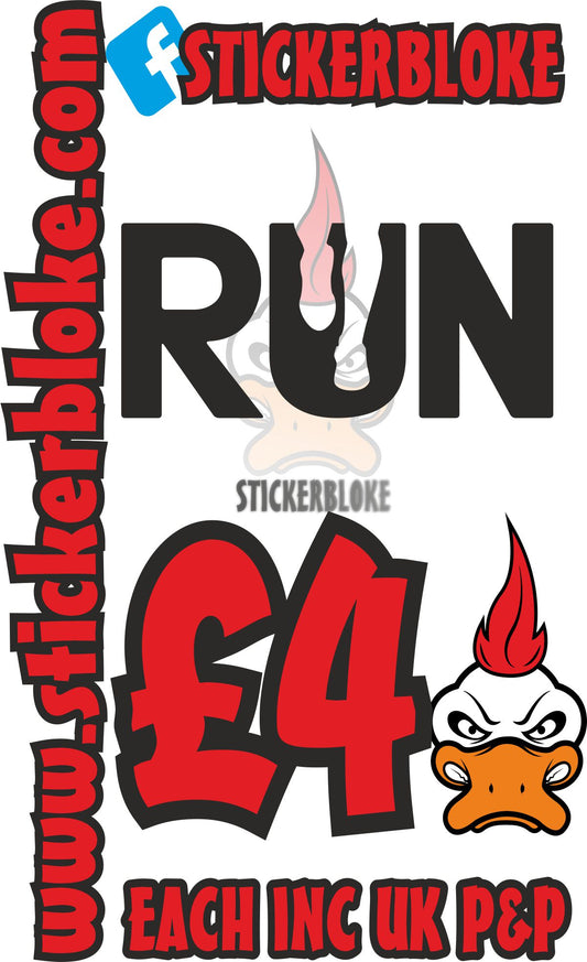 RUN STICKER