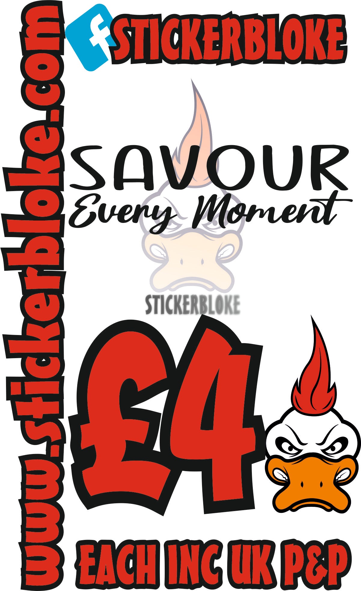 SAVOUR EVERY MOMENT - STICKERBLOKE